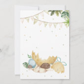 ラウールDinoベビーシャワー 招待状 (裏面)