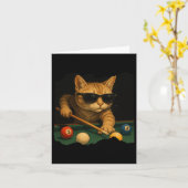 ラウ遊ンジCaでのCatのプールクールビリおもしろいヤード カード (黄色い花)