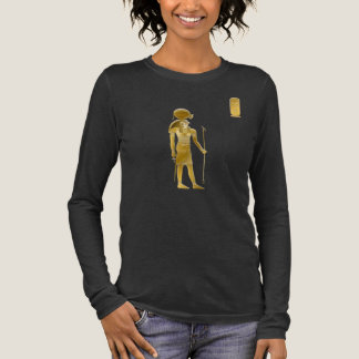 ラエジプトの太陽の神 – 古代ゴールデン神様姿 トライブレンドTシャツ