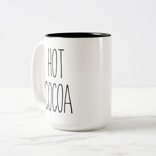 ラエダンホットココアインスパイアコーヒーマグカップ ツートーンマグカップ (正面左)