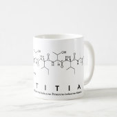 ラエチアペプチド名mug コーヒーマグカップ (正面右)