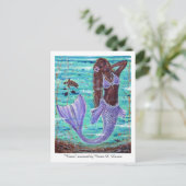 ラエニ・マーメイドとウミガメbyルネ・ラヴォワ シーズンポストカード (スタンド正面)