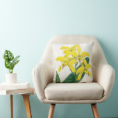 ラエリアキサンティーナヴィンテージイエローリンデニアオーキッド クッション (椅子)