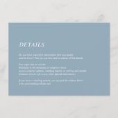 ラエレガントイトブルーの結婚詳細情報 エンクロージャーカード (正面)