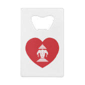 ラオスのエラワン3頭象ハート国旗 クレジットカード栓抜き (裏面)