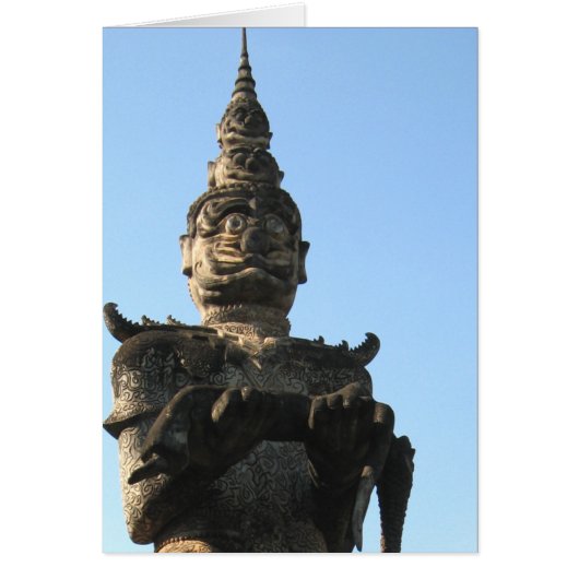 ラオスのジャイアントガーディアン…ラオス・ビエンチャン・ブッダ・パーク (正面)