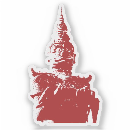 ラオスのジャイアントガーディアン…ラオス・ビエンチャン・ブッダ・パーク シール (正面)