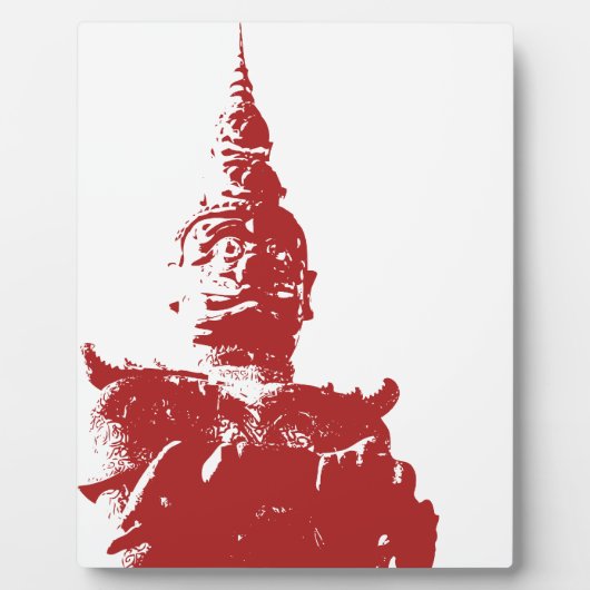 ラオスのジャイアントガーディアン…ラオス・ビエンチャン・ブッダ・パーク フォトプラーク (正面)