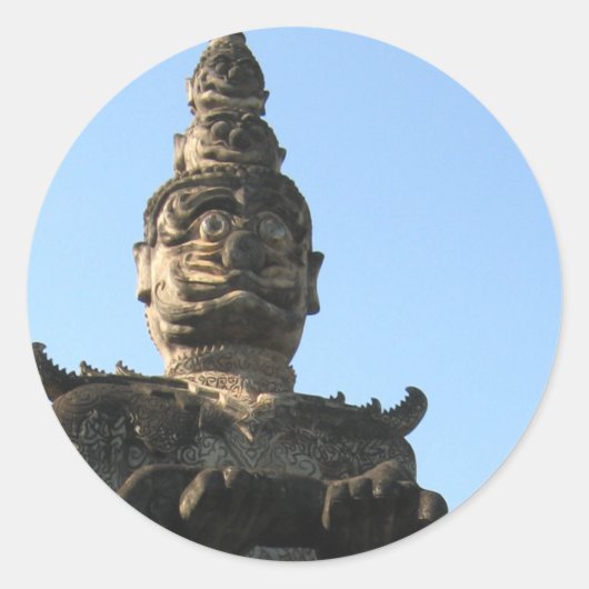 ラオスのジャイアントガーディアン…ラオス・ビエンチャン・ブッダ・パーク ラウンドシール (正面)
