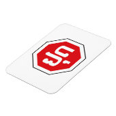 ラオスのストップ交通標識⚠ラオス語のYOOT マグネット (左側)