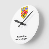 ラオスの時間にキュッパにいた。 ラウンド壁時計 (傾斜)