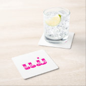 ラオスの母 – ແມ່ / Mae – ラオス語/ラオス語 スクエアペーパーコースター (インサイチュ)