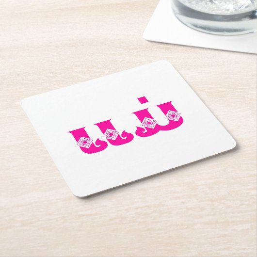 ラオスの母 – ແມ່ / Mae – ラオス語/ラオス語 スクエアペーパーコースター (アングル)