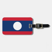 ラオスの簡単ID個人用フラグ ラゲッジタグ (正面横)