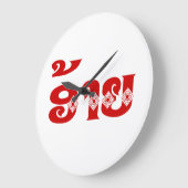 ラオスブラザー – ອ້າຍ /アイ – ラオス語/ラオス語 ラージ壁時計 (傾斜)