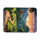 ラオスルアンパバーントラベル マグネット (横)