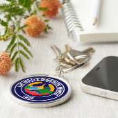 ラオス丸エンブレム キーホルダー (側面)