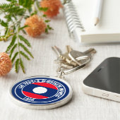 ラオス丸エンブレム キーホルダー (側面)