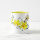 ラオス人の花DOK CHAMPA -プルメリアRUBRA マグカップ (中央)