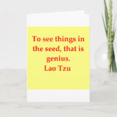 ラオス人のTzuの素晴らしい引用文 カード (正面)