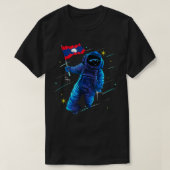 ラオス伝統ラオス宇宙飛行士ムーン Tシャツ (デザイン正面)