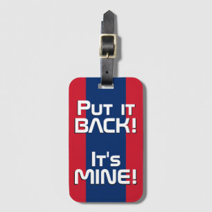 ラオス国旗おもしろい国 ラゲッジタグ