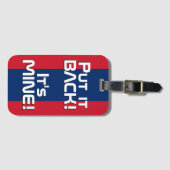 ラオス国旗おもしろい国 ラゲッジタグ (正面横)