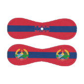 ラオス国旗とコート・オブ・アームズ愛国心 野球ボール (パネル)