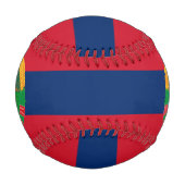 ラオス国旗とコート・オブ・アームズ愛国心 野球ボール (裏面)