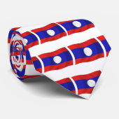 ラオス国旗のネクタイ ネクタイ (ロール)