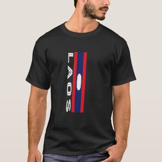 ラオス国旗の色 Tシャツ (正面)