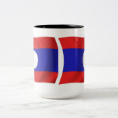 ラオス国旗マグカップ ツートーンマグカップ (中央)