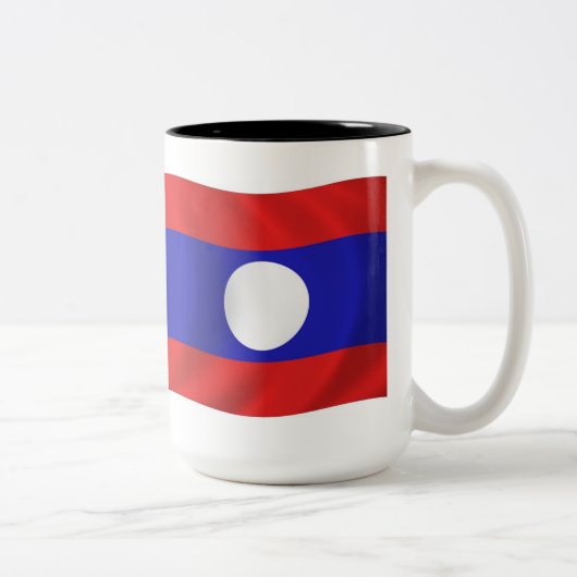ラオス国旗マグカップ ツートーンマグカップ (右)