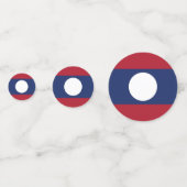 ラオス国旗 コンフェッティ (裏面)