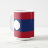 ラオス国旗 コーヒーマグカップ (正面左)