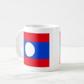 ラオス国旗 コーヒーマグカップ (正面左)