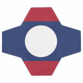 ラオス国旗 サッカーボール (フラット)