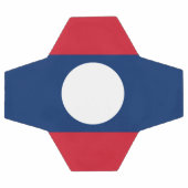 ラオス国旗 サッカーボール (フラット)