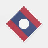 ラオス国旗 スタンダードランチョンナプキン (角)