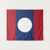 ラオス国旗 タペストリー (正面(横))