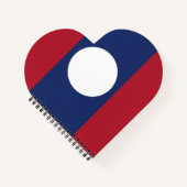 ラオス国旗 ノートブック (正面)