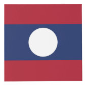 ラオス国旗 フォトキューブ (正面)