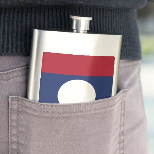 ラオス国旗 フラスク (インサイチュ)