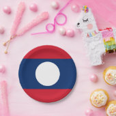 ラオス国旗 ペーパープレート (パーティー)