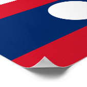 ラオス国旗 ポスター (角)