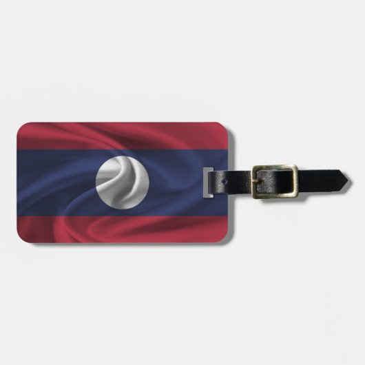 ラオス国旗 ラゲッジタグ (正面横)