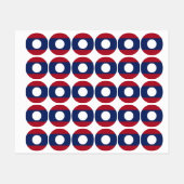 ラオス国旗 ラベル (シート)