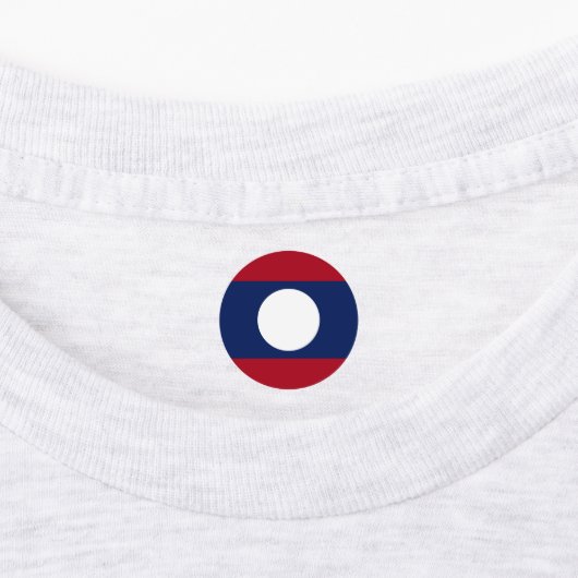 ラオス国旗 ラベル (貼付)