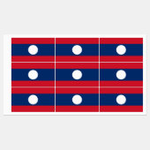 ラオス国旗 ラベル (シート)