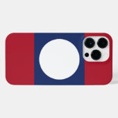 ラオス国旗 iPhoneケース (裏面横)